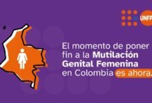 Imagen del UNFP sobre la mutilación femenina.