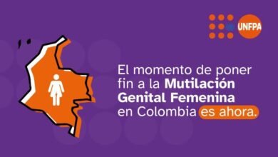 Imagen del UNFP sobre la mutilación femenina.